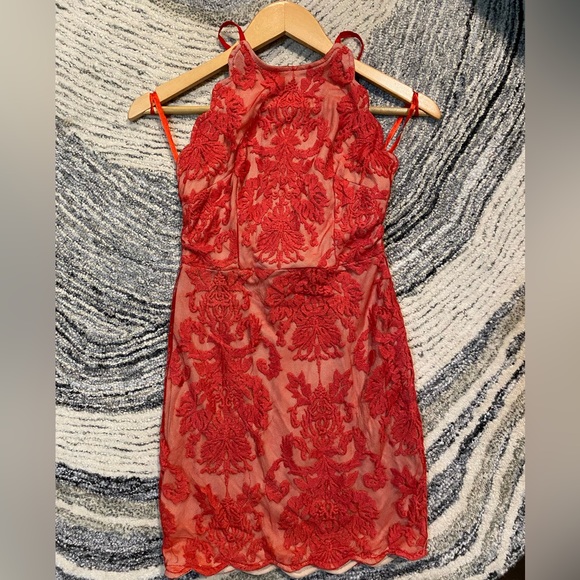 ANGEL BIBA Sheer Lace Tie Dress (AUS Size 8) - Picture 1 of 5